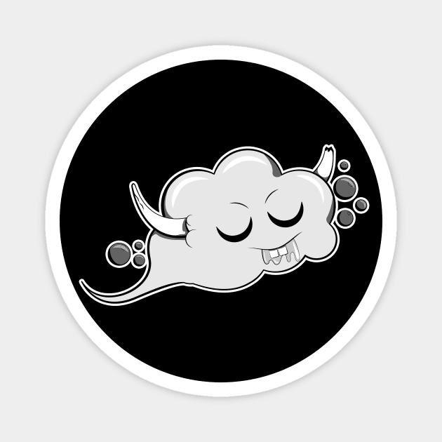 Sleepy Cloud Magnet by ORTEZ.E@GMAIL.COM